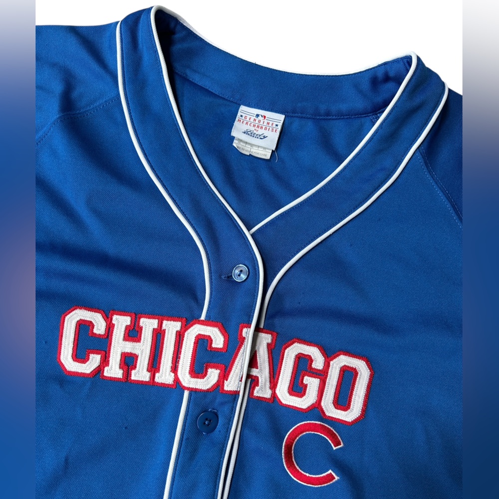 Vintage Chicago Cubs Jersey Lady Slugger Women’s Blue MLB Genuine Merchandise XL - Picture 7 of 9